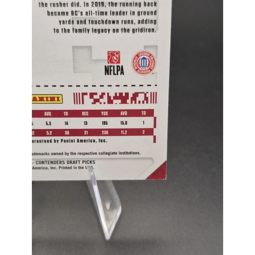 2020 Panini Contenders Draft Picks AJ Dillon #148 College Ticket Autographs (RC)